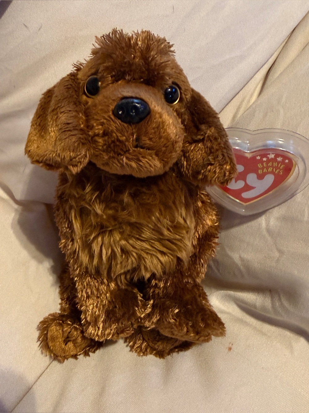 VINTAGE TY BEANIE BABY SEADOG SHAGGY DOG W TAG PROTECTOR